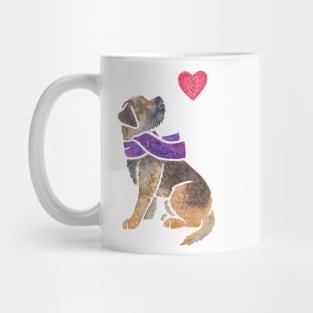 Watercolour Border Terrier Mug